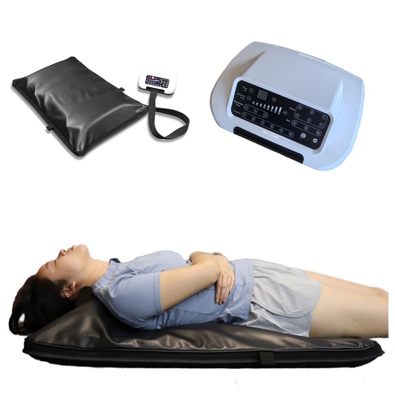 Tapete de massagem com compressão de ar e massageador de costas