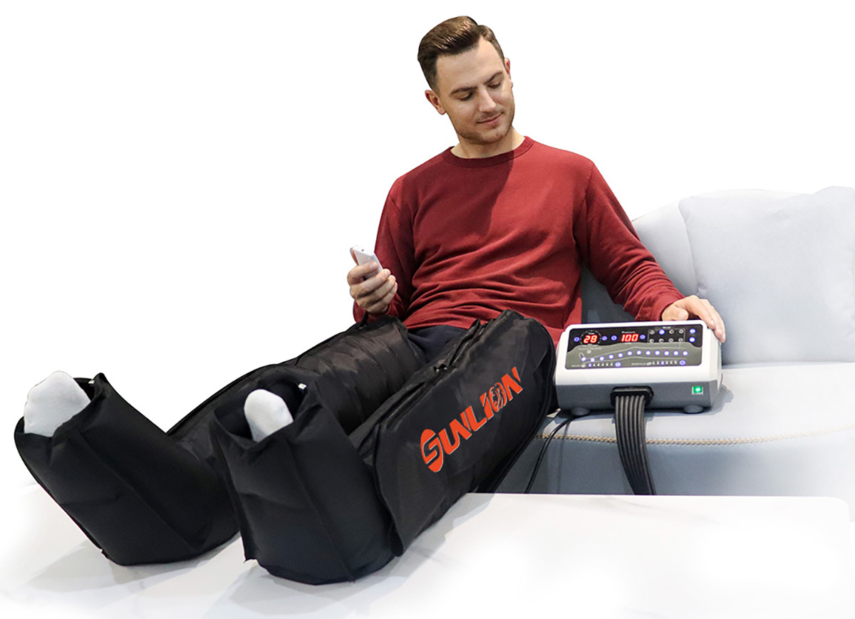 O que as botas de compressão fazem com suas pernas?